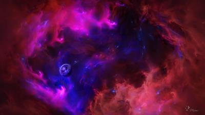 Ball colored smoke bright 4k wallpaper