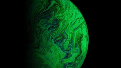 Ball paint liquid 4k wallpaper