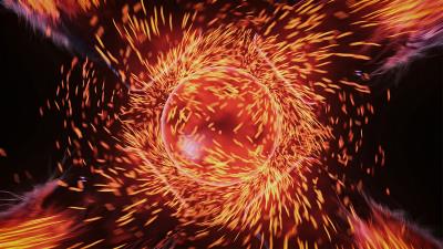 Ball sparks bright 4k wallpaper