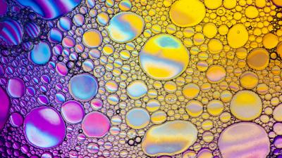 Bubble liquid water 4k wallpaper