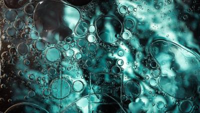 Bubbles circles abstraction 4k wallpaper