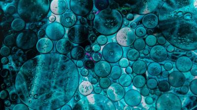 Bubbles water blue image 4k wallpaper