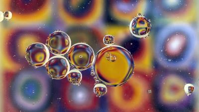 Bubbles water colorful 4k wallpaper