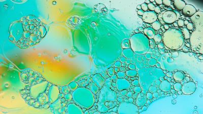 Bubbles water liquid image 4k wallpaper