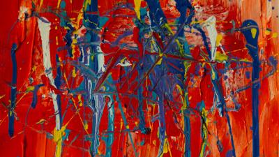 Canvas paint stains 4k wallpaper