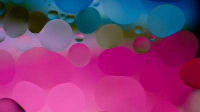 Circle bubbles shapes 4k wallpaper
