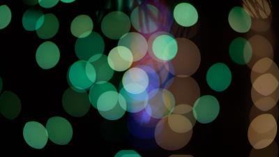 Circles glare abstract green 4k wallpaper