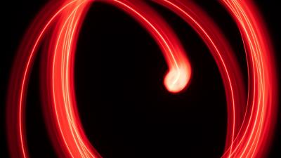 Circles light long exposure 4k wallpaper