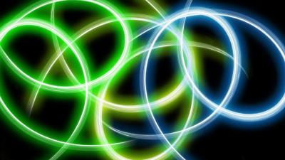 Circles lines glowing 4k wallpaper