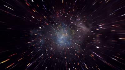 Cosmic explosion shards sparks 4k wallpaper