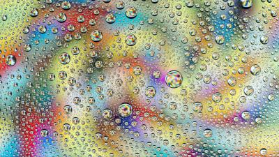 Drops spray gradient 4k wallpaper