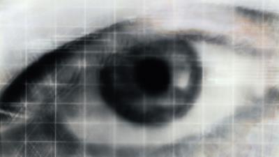 Eye abstract mesh black and whit 4k wallpaper