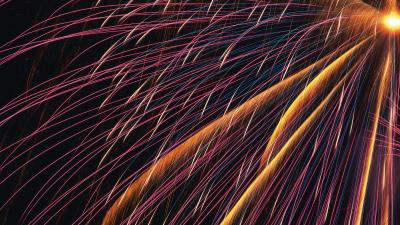 Fireworks light bright 4k wallpaper