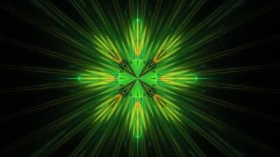 Fractal abstraction glow 4k wallpaper