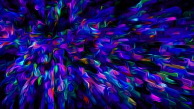 Fractal blur colorful 4k wallpaper