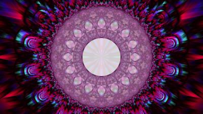 Fractal circle pattern pic 4k wallpaper