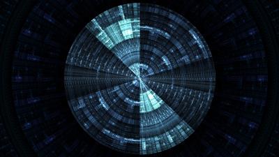 Fractal circle pattern 4k wallpaper