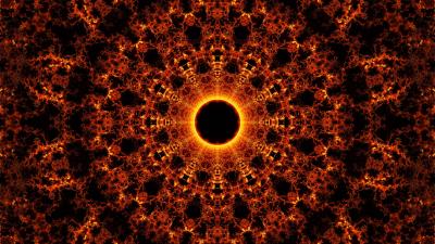 Fractal circles pattern 4k wallpaper