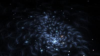 Fractal glow glare 4k wallpaper