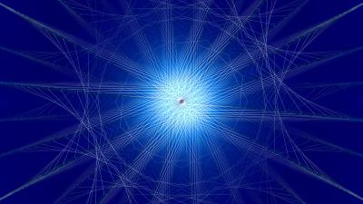 Fractal lines glow 4k wallpaper