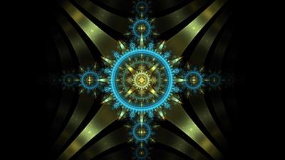 Fractal mechanism circles 4k wallpaper