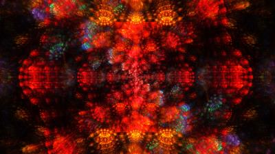 Fractal pattern bright 4k wallpaper