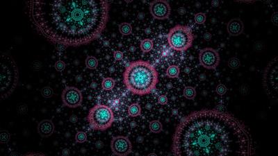 Fractal pattern circles 4k wallpaper