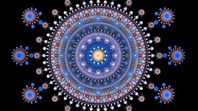 Fractal pattern mandala 4k wallpaper