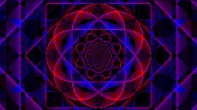 Fractal pattern square 4k wallpaper