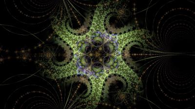 Fractal pattern tangled image 4k wallpaper