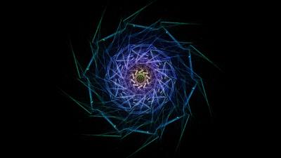 Fractal swirling rotation 4k wallpaper