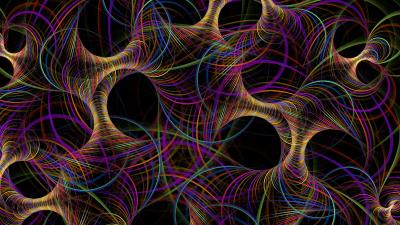 Fractal thread interweaving 4k wallpaper