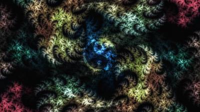 Fractal yin yang patterns lines spots image 4k wallpaper