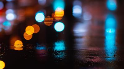 Glare bokeh lights 4k wallpaper