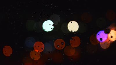 Glare circles background surface drops image 4k wallpaper