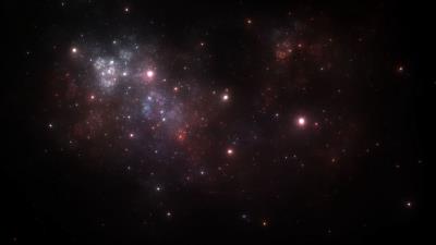 Glare dots nebula 4k wallpaper