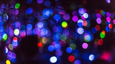 Glare light circles colorful image 4k wallpaper