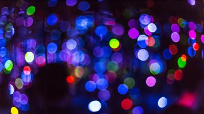 Glare light circles colorful 4k wallpaper