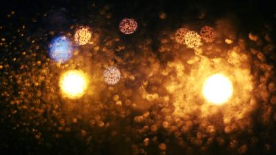 Glare light drops 4k wallpaper