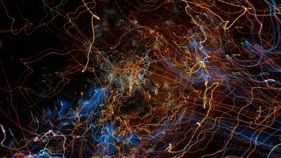 Glow long exposure multicolored 4k wallpaper