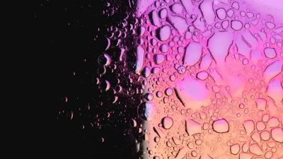 Gradient drops dark 4k wallpaper