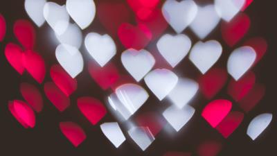 Highlights hearts texture image 4k wallpaper