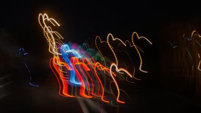 Light blur long exposure 4k wallpaper