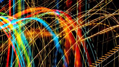 Light lines colorful image 4k wallpaper