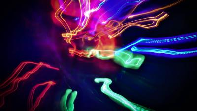 Light lines colorful 4k wallpaper
