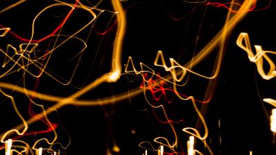 Light movement of light long exposure 4k wallpaper