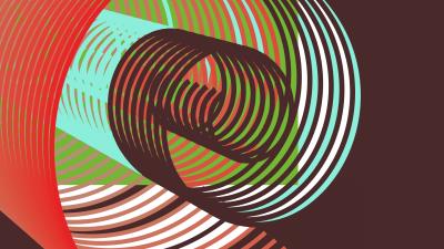 Line rotation illusion colorful image 4k wallpaper