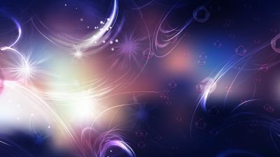 Lines circles feather glow 4k wallpaper