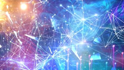 Lines dots glare 4k wallpaper