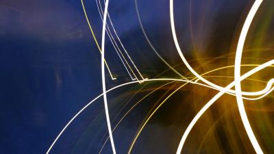 Lines glow long exposure image 4k wallpaper